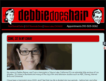 Tablet Screenshot of debbiedoeshair.com